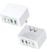 USB C Charger Block, Costyle 2-Pack 40W Flat USB Wall Charger Plug Multiport Dual USB C &amp; USB A F...