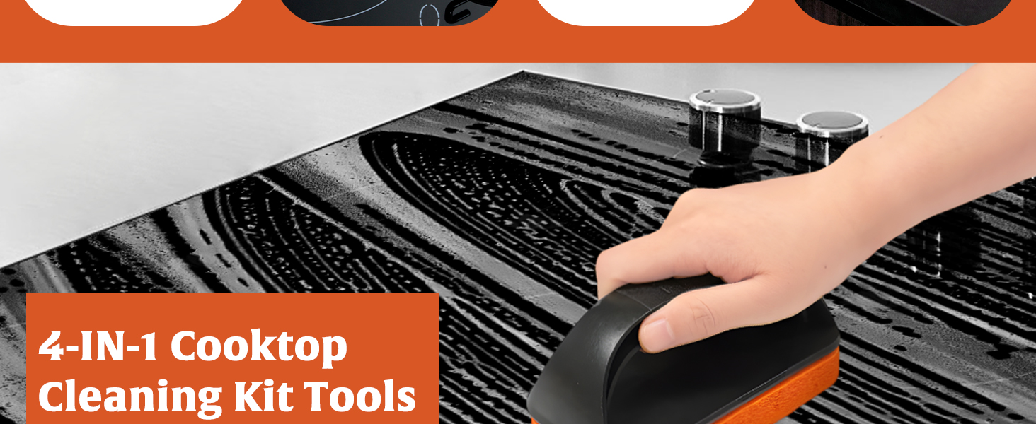 Glass Stove Top Cleaner Kit