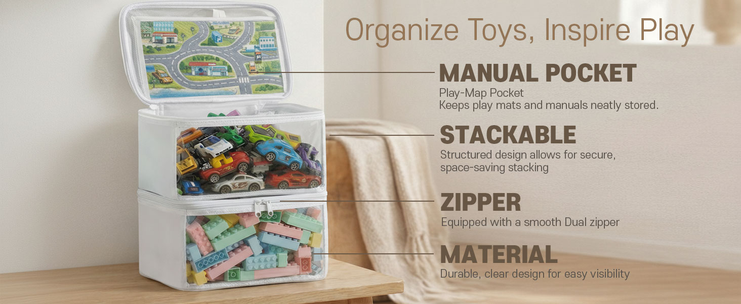 organize toys, inspire play
