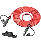 Oyviny 10FT SAE Extension Cable 12AWG, SAE Quick Disconnect Solar Panel Extension Cable with Pola...