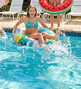 MoKo Pool Floats for Adults, 41'' Tire Pool Floaties Party Decor, Inflatable Swim Tubes with Hand...