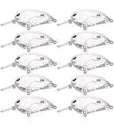 FREE FISHER 25pcs Lure Blanks,Unpainted Fishing Lures Blank Minnow Crankbaits Hard Bait Bodies Se...