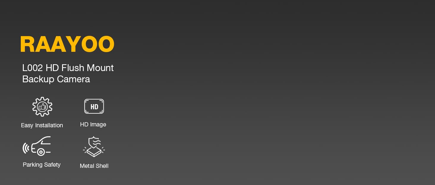 RAAYOO L002 BACKUP CAMERA