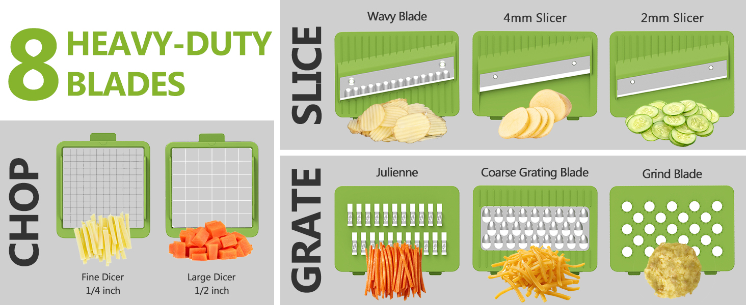 8 blades meet your different needs