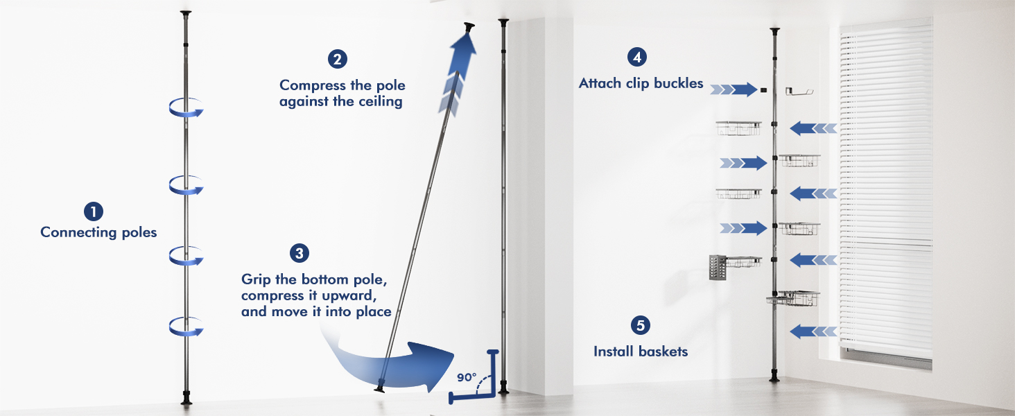 shower shelf for inside shower