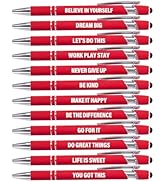 Actsun Funny Pens, 12 Pcs Pens Fine Point Smooth Writing Pens, Inspirational Ballpoint Pens with ...
