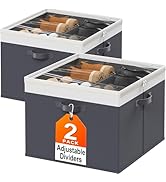 StoreHappily Shoe Organizer for Closet - 2 Packs Hold up to 32 Pairs, Large Shoe Storage Organize...