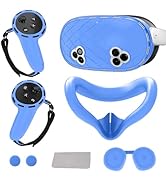 8-in-1 Silicone Cover Set for Meta Quest 3s Accessories, Juylay VR Protective Cover Accessories f...