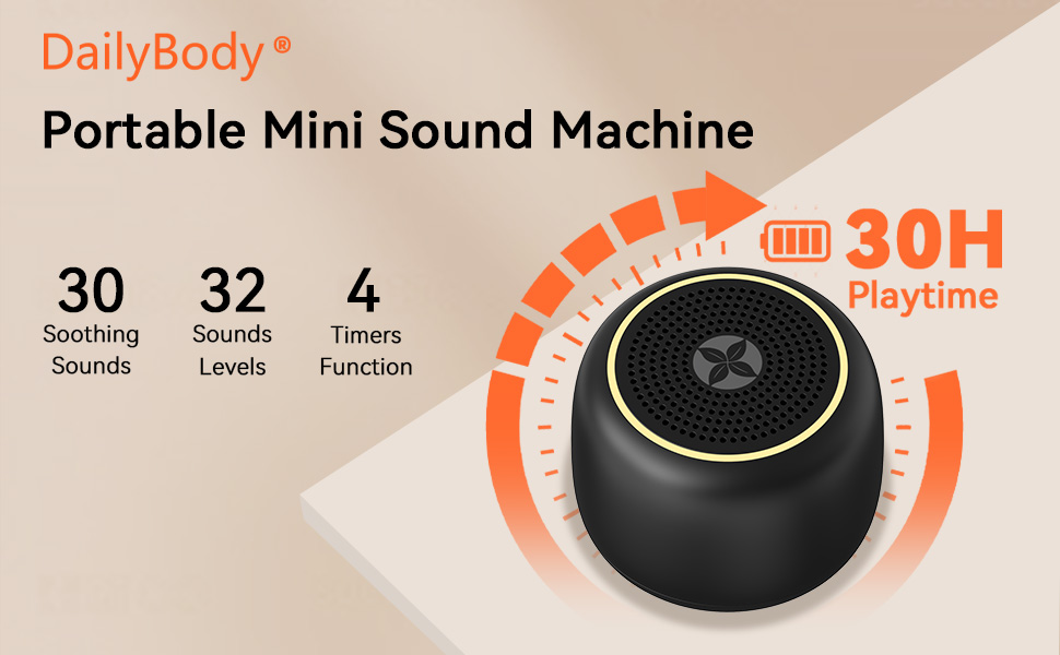 portable mini sound machine white noise machine