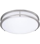 Lunabode LED Dimmable LED Light, Double Ring, Hallway Light Fixtures Ceiling, Bedroom Lights, Clo...
