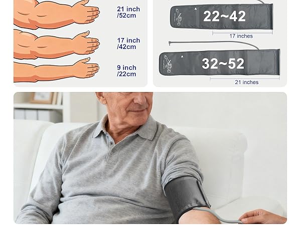 large cuff blood pressure monitor