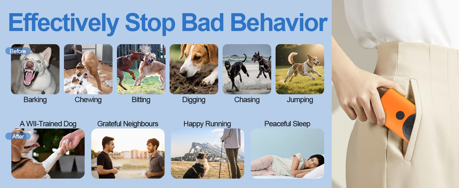 Dog Sonic Bark Deterrents Devices for Own or Neighbor&amp;#39;s Dog,