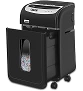 VidaTeco Paper Shredder for Home Office Heavy Duty with 60 Mins Running with US Patented Cutter,S...