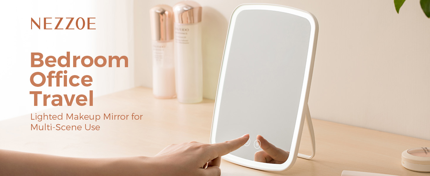 makeup mirror, makeup mirror with lights, mirror with lights, lighted mirror, lighted makeup mirror