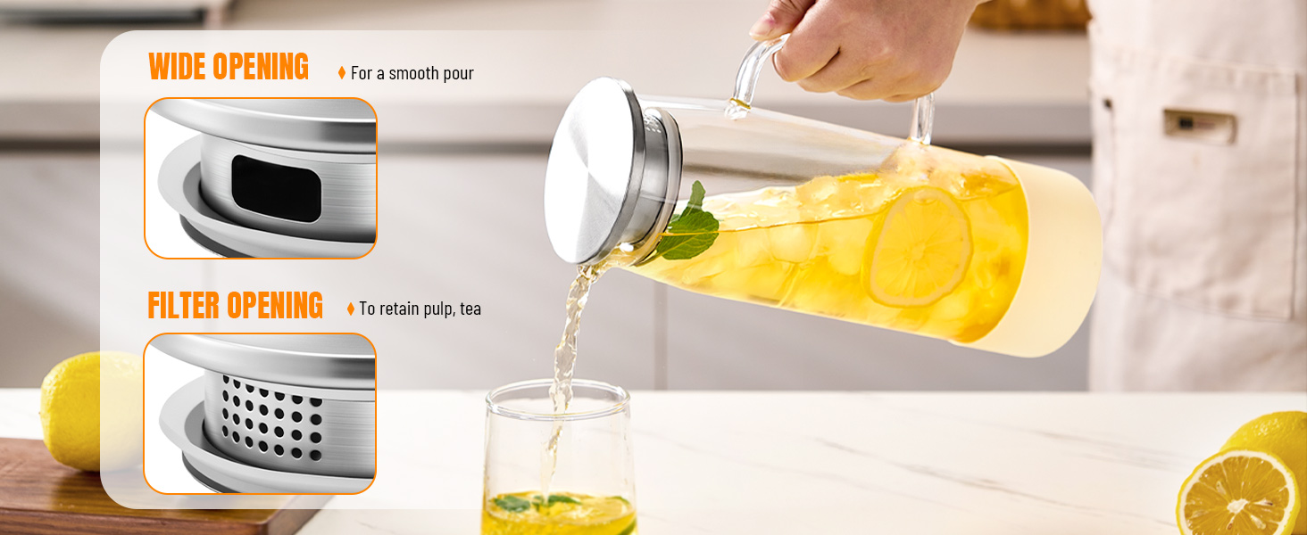 glass juice pitcher