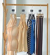 TYLbeang 4 Pack Tank Top Hanger,Bra Hanger for Closet Organizer,Wooden Bra Storage Organizer with...