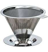 JavaPresse Pour Over Coffee Maker with Stand | Hand Drip Brewer with Reusable Filter Dripper