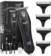 LQT Professional Hair Clippers for Men - Cordless &amp; Corded Dual Mode, 2-Speed &amp; LCD Display, Comp...