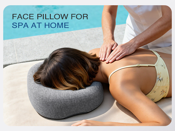 A-Pce Face Down Pillow Massage Headrest for Bed