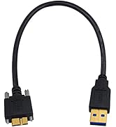 Poyiccot USB 3.0 Micro B Cable 1feet/ 30cm, Short Micro USB 3.0 Cable USB 3.0 A Male to Micro B C...