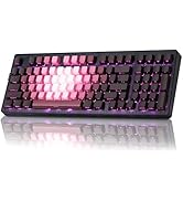 ZORNHER ZH980 Wireless Mechanical Gaming Keyboard,95% Pink Hot-Swappable Custom Creamy Keyboard w...