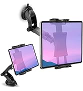 Car Dashboard &amp; Windshield Tablet Mount Holder, 360° Rotation Window Dash Stand for iPad Pro 12.9...