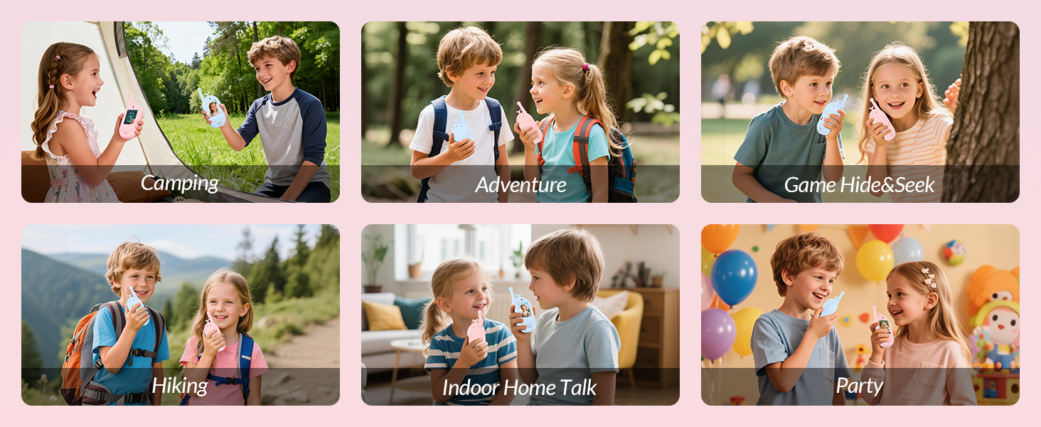 video walkie talkie for kids camping adventure travel party