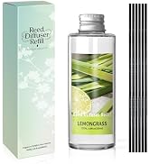 SCENTORINI Reed Diffuser Oil Refill, Lemongrass Diffuser Oil 6.76 Fl Oz, Natural Scented Essentia...