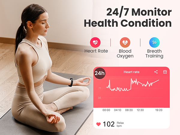 24/7 fitness tracker watch