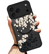 OOK Case for iPhone 17 Pro Max 6.9 Inch (Compatible with MagSafe) Floral Flowers Design Transluce...