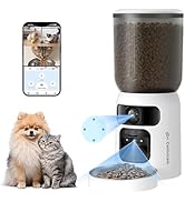 Centvicam Automatic Cat Feeder with Two Camera: 5G WiFi Automatic Dog Feeder with Laser Pointer, ...