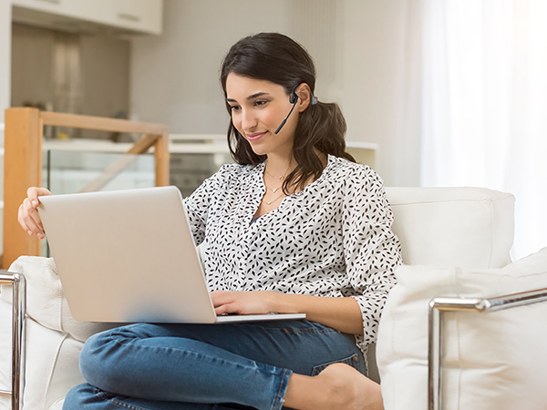 bone headphone with mic boom