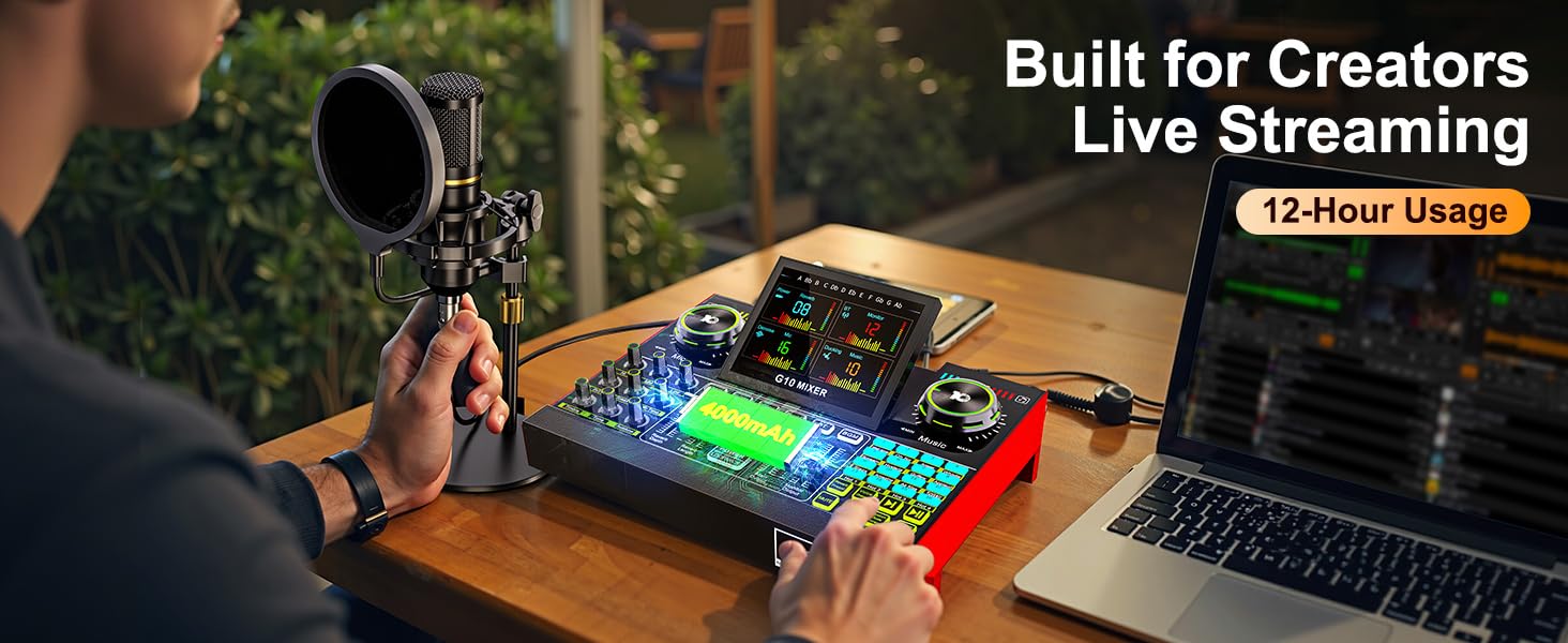 music production equipment pod cast equipment kit live streaming equipment