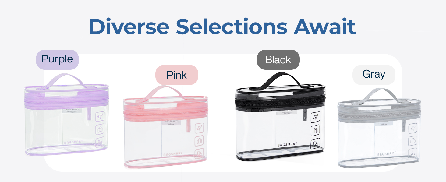 clear toiletry bag