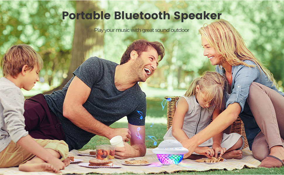 pool floating speaker with light