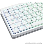 Womier Keycaps, Low Profile Keycaps, Shine Through Custom PBT Keyboard Key caps for 60% 65% 75% 8...