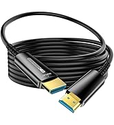 DGHUMEN Fiber Optic HDMI Cable 50 FT, 8K Thin HDMI 2.1 Cable, HDMI Cord 48Gbps Ultra High Speed, ...