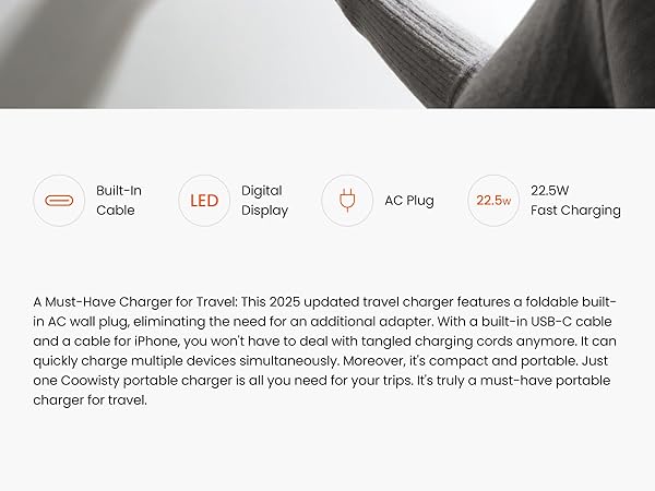A Must-Have Charger for Travel-Black