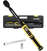 Digital Torque Wrench 3/8" Drive, 1.5-99.5 FT.Lb - 5 Units with Color Screen, Vibration/Buzzer/LE...
