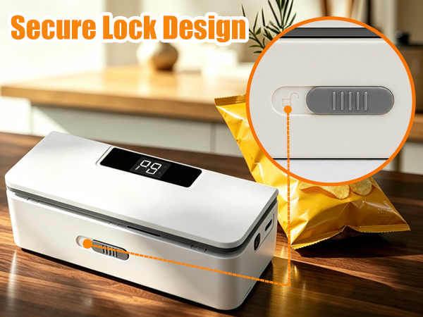 plastic bag sealer with secure lock design