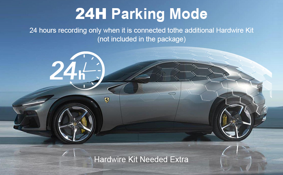 24H Parking Mode – Guard Your Ride Around the Clock!
