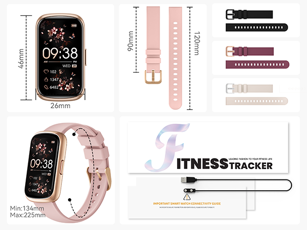 The package of fitness tracker watch