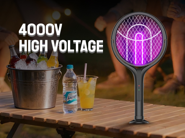 Electric Fly Swatter Racket &amp;amp; Bug Zapper