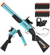 Toy Gun Double Barrel Toy Shotgun,with 40 Soft Bullet Darts and Goggles,Foam Dart Blaster with Sc...