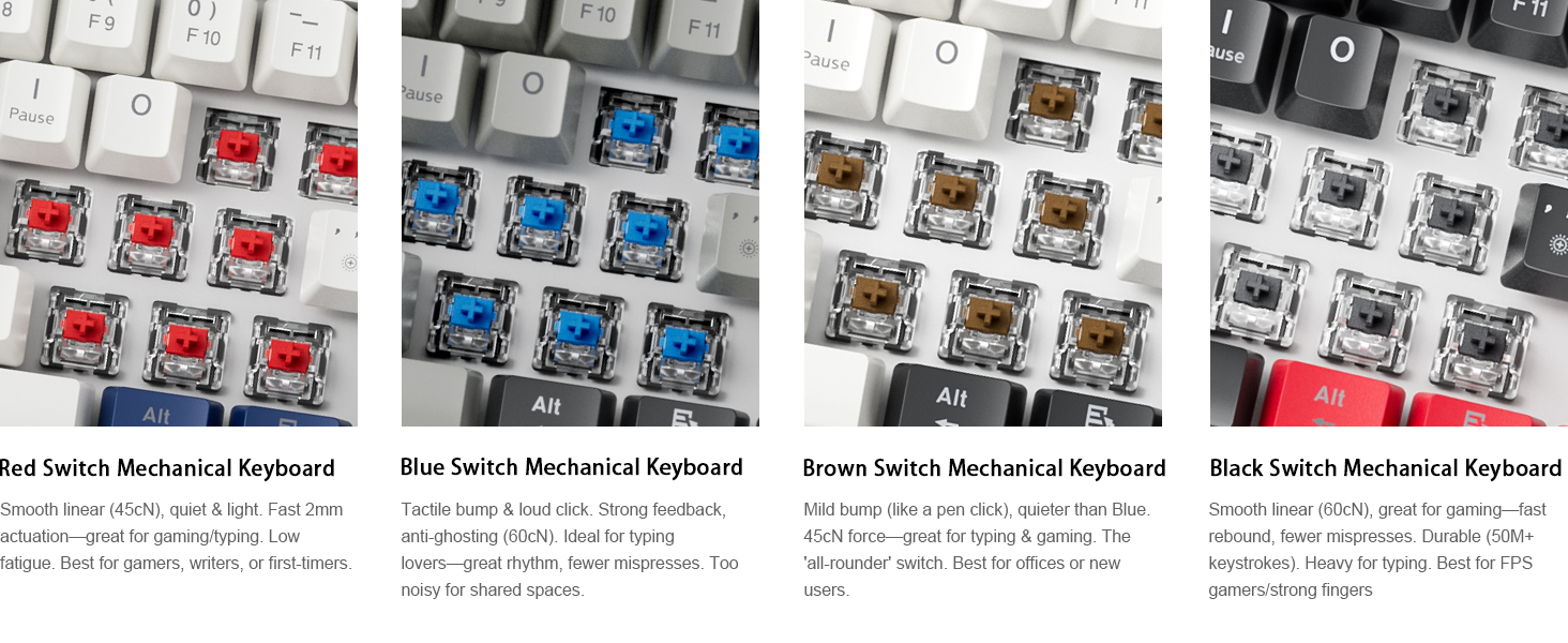 abucow k61s mechanical keyboard