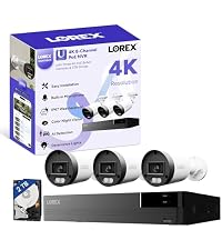 Lorex Connect (New App) | U-Series | 8Ch 4K NVR System | 3 Dome 2K+ Cameras | U20 PoE Cameras | No C...