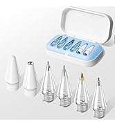 Replacement Tips for Apple Pencil Pro/ 2nd Gen/ 1st Gen/USB C, 6 Pack Upgraded iPad Pen Tips with...