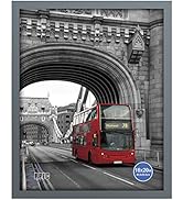 RPJC 16x20 Inch Solid Wood Poster Frames for Wall Mounting Hanging Picture Frame Grey