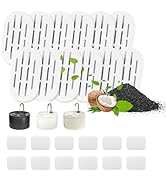 MISFANS Ceramic Cat Water Fountain Filters, 12 Pack Replacement Filters &amp; 12 Pack Replacement Pre...
