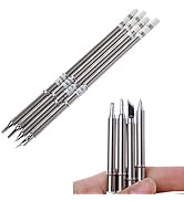 FEITA Soldering Iron Tips T12 Electrical Solder Tip Kits for Micro Electric Soldering Station, Sm...